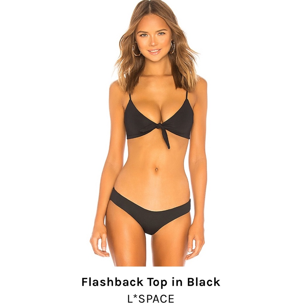Flashback L*Space bikini top in Black! Size: Small